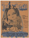 Janis Joplin First Printing Concert Poster -- For Show on 25 October 1969 in Oklahoma City